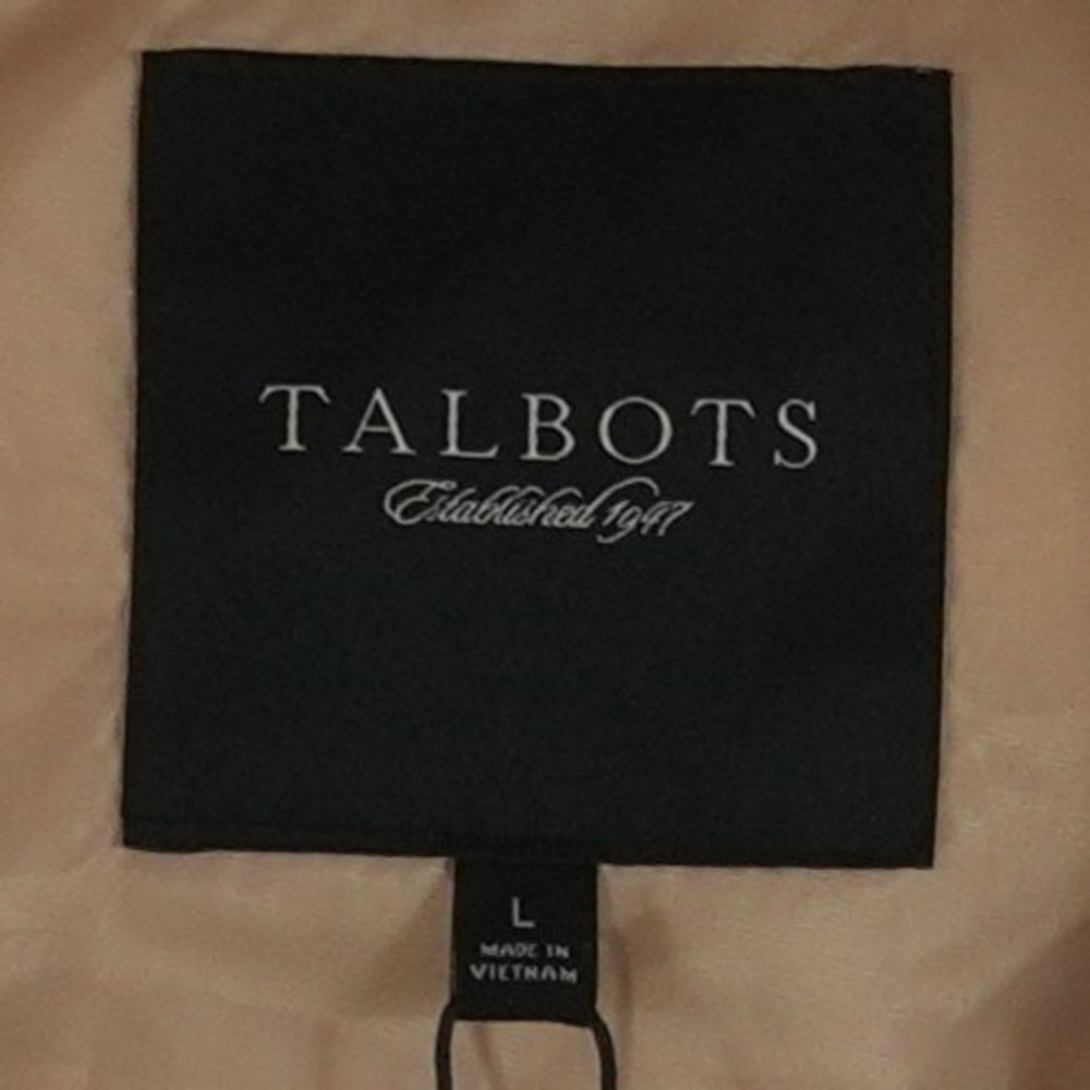 NWT Talbots Down Puffer Vest Women's Size Large Champagne Gold Funnel Neck - Picture 5 of 8